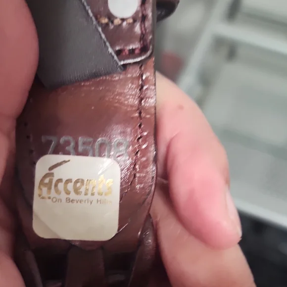 Brighton Brown Braided Leather Belt Gold Buckle Classic - Picture 5 of 5